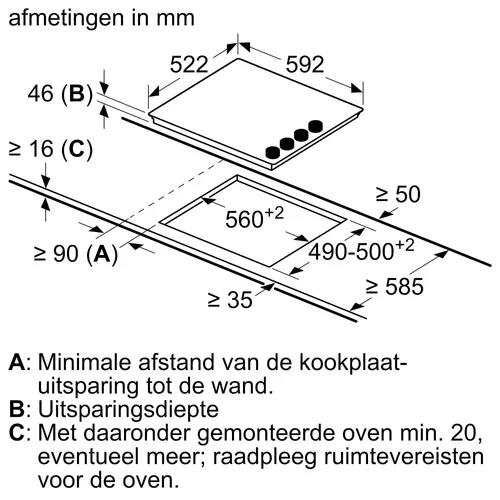 PKE611CA3E BOSCH Keramische kookplaat