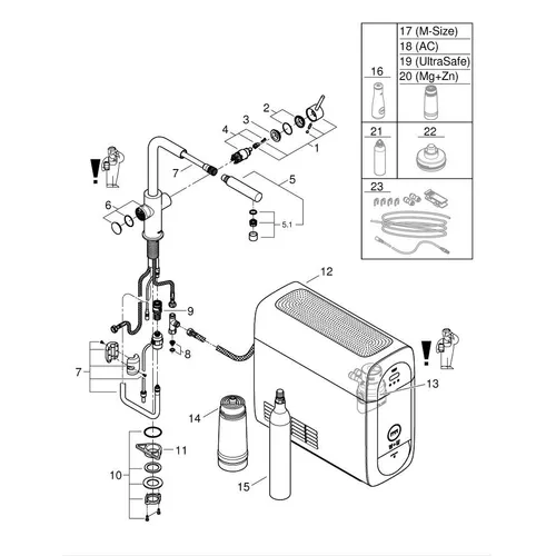 31539KS0 GROHE Gekoeld water kraan