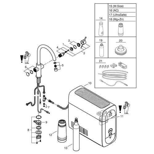 31455KS1 GROHE Gekoeld water kraan