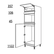 NPZGTHHMK102L PACO Hoge kast
