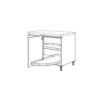 NPZGUE125R PACO Hoek- Carrouselkast