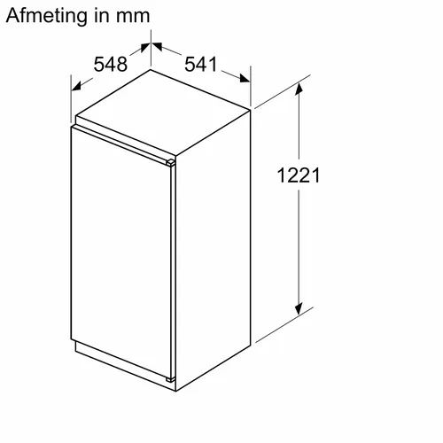 KI41RNSE0 SIEMENS Inbouw koelkast rond 122 cm