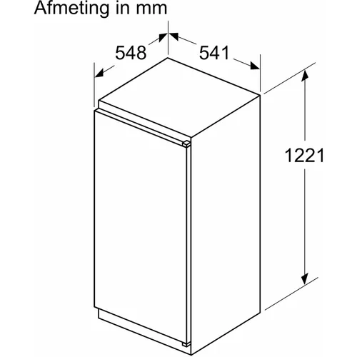 KI42LNSE0 SIEMENS Inbouw koelkast rond 122 cm