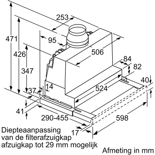 LI67SB531S SIEMENS Vlakscherm afzuigkap