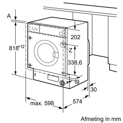WIW28542EU BOSCH Inbouw wasmachines