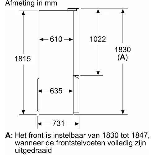 KF96NAXEA SIEMENS Vrijstaande koel-vries combinatie