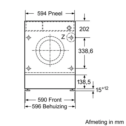 WIW24342EU BOSCH Inbouw wasmachines