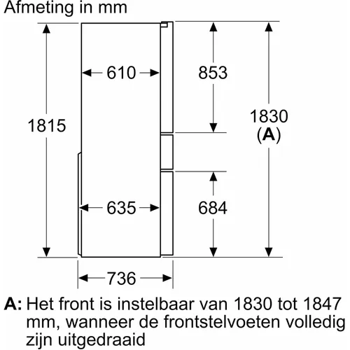 KF96RSBEA SIEMENS Amerikaanse koelkast