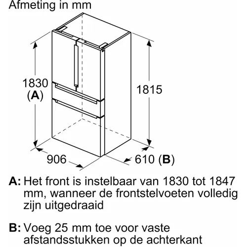 KF96RSBEA SIEMENS Amerikaanse koelkast