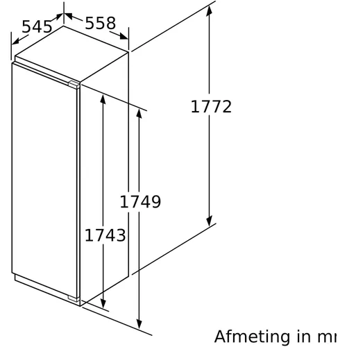 KI8816DE1 NEFF Inbouw koelkast vanaf 178 cm