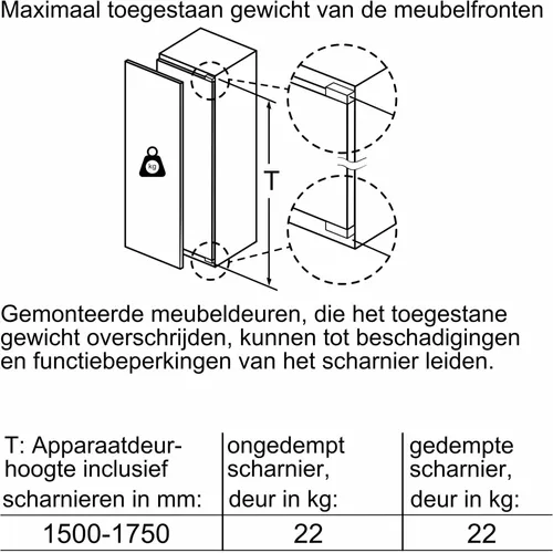 KI8816DE1 NEFF Inbouw koelkast vanaf 178 cm