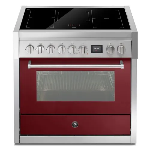 GQ9S5FIBR STEEL Fornuis 90 cm