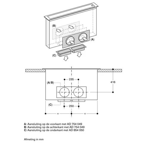 AL400122 GAGGENAU Downdraft