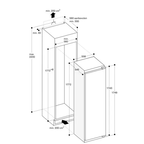 RF287370 GAGGENAU Inbouw vriezer