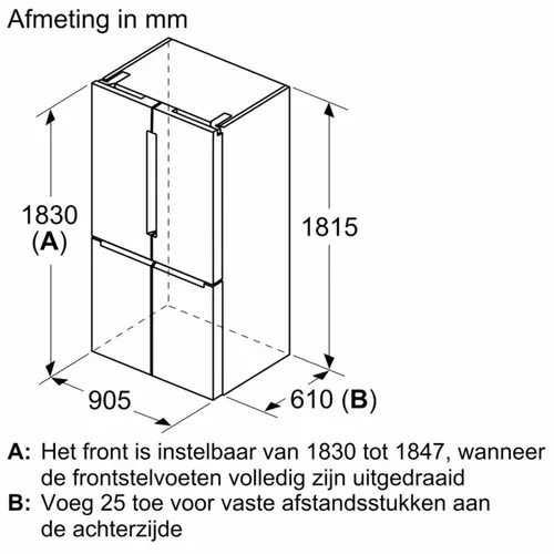 KFN96VPEA BOSCH Amerikaanse koelkast