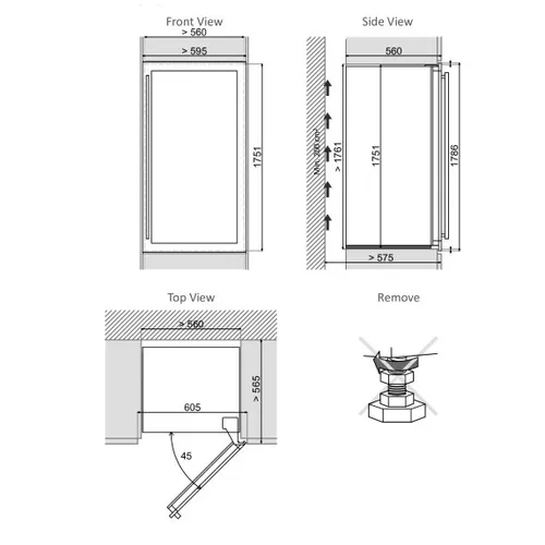 DX89246TSS DUNAVOX Wijnkoelkast