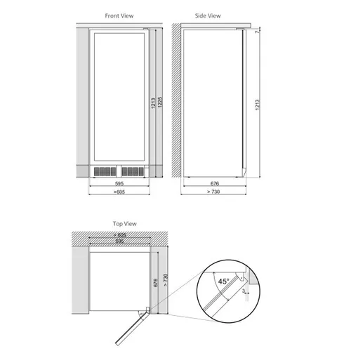 DX94270DBK DUNAVOX Wijnkoelkast