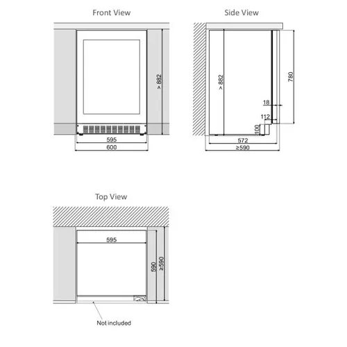 DAUF45125DOPTO DUNAVOX Wijnkoelkast