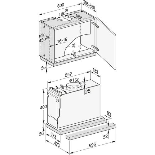 DAS2620 MIELE Vlakscherm afzuigkap