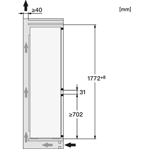 KDN7724E MIELE Inbouw koelkast vanaf 178 cm