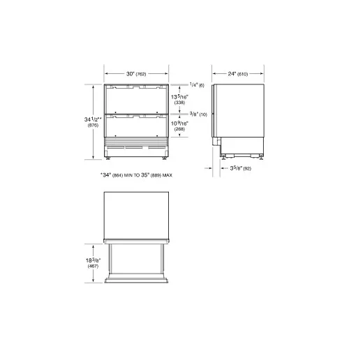 ICBID30FI SUBZERO Inbouw vriezer