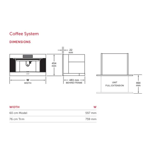 ICBEC3050TES WOLF Inbouw koffiezetapparaat