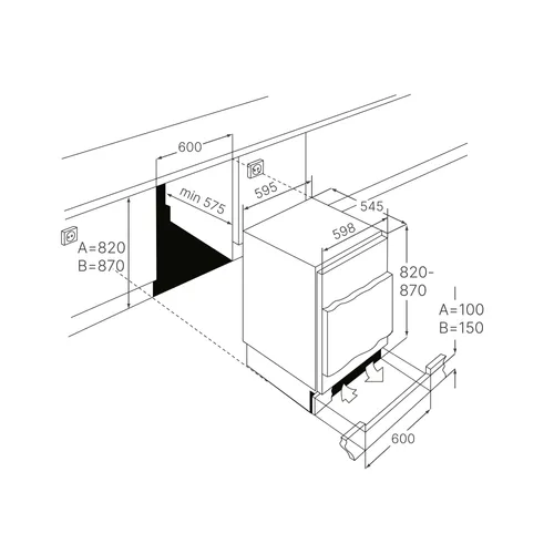 FKU15400I KUPPERSBUSCH Inbouw koelkast t/m 88 cm
