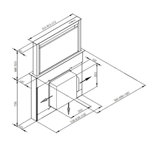 STRETTO90 SENZANOME Downdraft