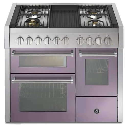 GQ10SFF4BAA STEEL Fornuis 100 cm