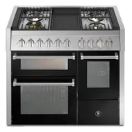 GQ10SFF4BBA STEEL Fornuis 100 cm