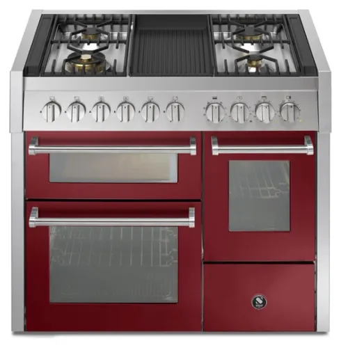 GQ10SFF4BBR STEEL Fornuis 100 cm