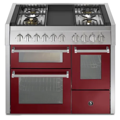 GQ10SFF4TBR STEEL Fornuis 100 cm