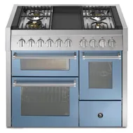 GQ10SFF4TCE STEEL Fornuis 100 cm