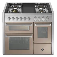 GQ10SFF4TSA STEEL Fornuis 100 cm