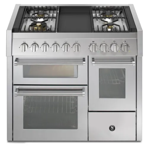 GQ10SFF4TSS STEEL Fornuis 100 cm