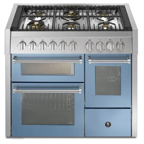 GQ10SFF6WCE STEEL Fornuis 100 cm