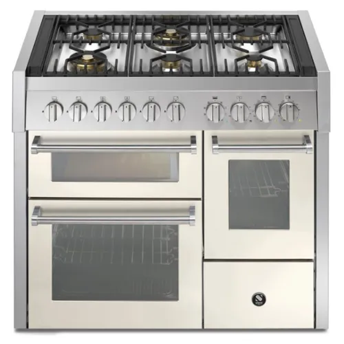 GQ10SFF6WNA STEEL Fornuis 100 cm