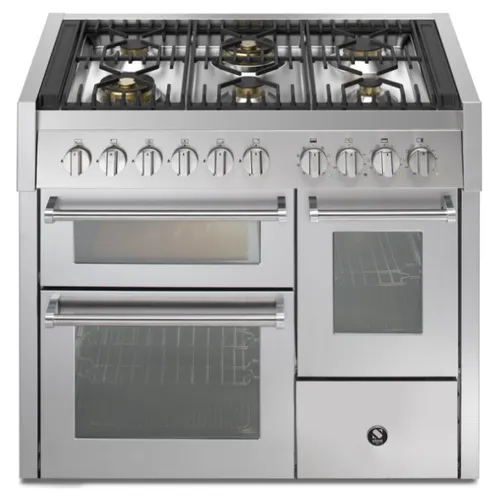 GQ10SFF6WSS STEEL Fornuis 100 cm