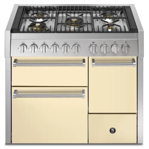 GQ10SFFD4MCR STEEL Fornuis 100 cm