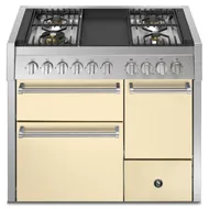 GQ10SFFD4TCR STEEL Fornuis 100 cm