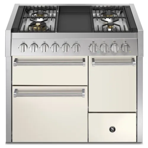 GQ10SFFD4TNA STEEL Fornuis 100 cm