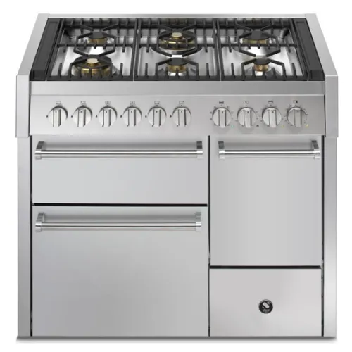 GQ10SFFD6WSS STEEL Fornuis 100 cm