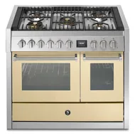GQ10SF4MCR STEEL Fornuis 100 cm