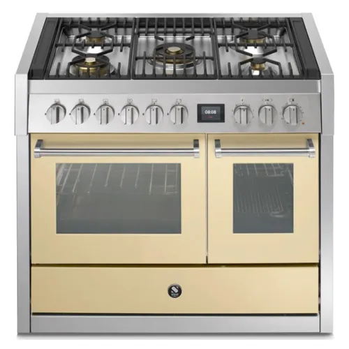 GQ10SF4MCR STEEL Fornuis 100 cm