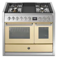 GQ10SF4TCR STEEL Fornuis 100 cm