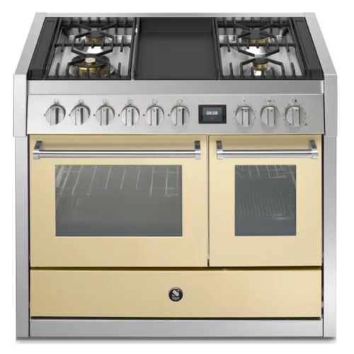 GQ10SF4TCR STEEL Fornuis 100 cm