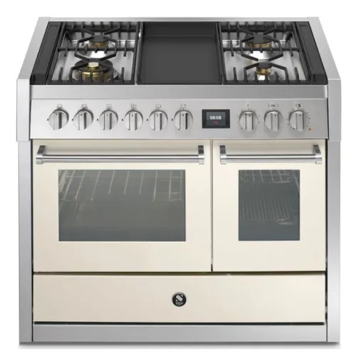 GQ10SF4TNA STEEL Fornuis 100 cm