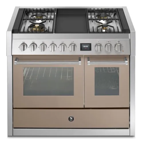 GQ10SF4TSA STEEL Fornuis 100 cm