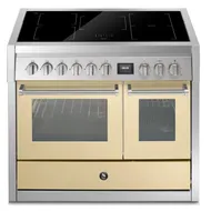 GQ10SF5FICR STEEL Fornuis 100 cm
