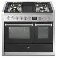GQ10SF4BAN STEEL Fornuis 100 cm